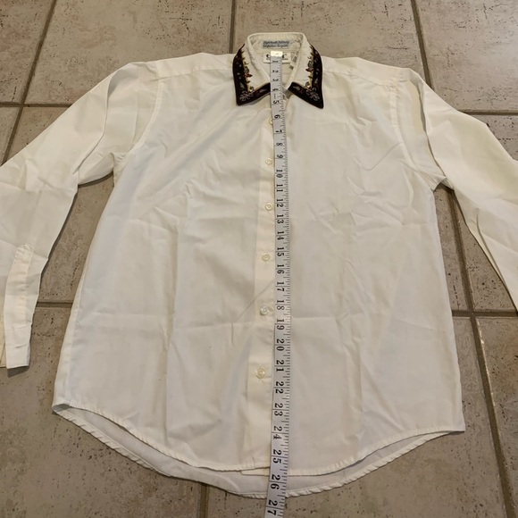 Vtg 80s/90s Tabi International Embroidered Collar Blouse | S/P White - Picture 6 of 8